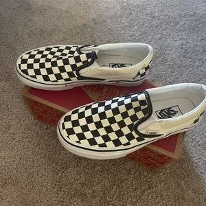 Vans classic slip on checkerboard womens size 8